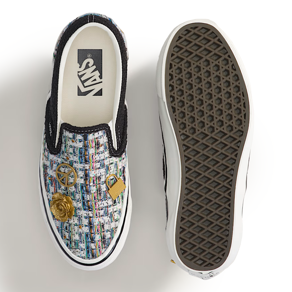 Vans Men's Premium Classic Slip On Cardigan Black/White - Sneakers