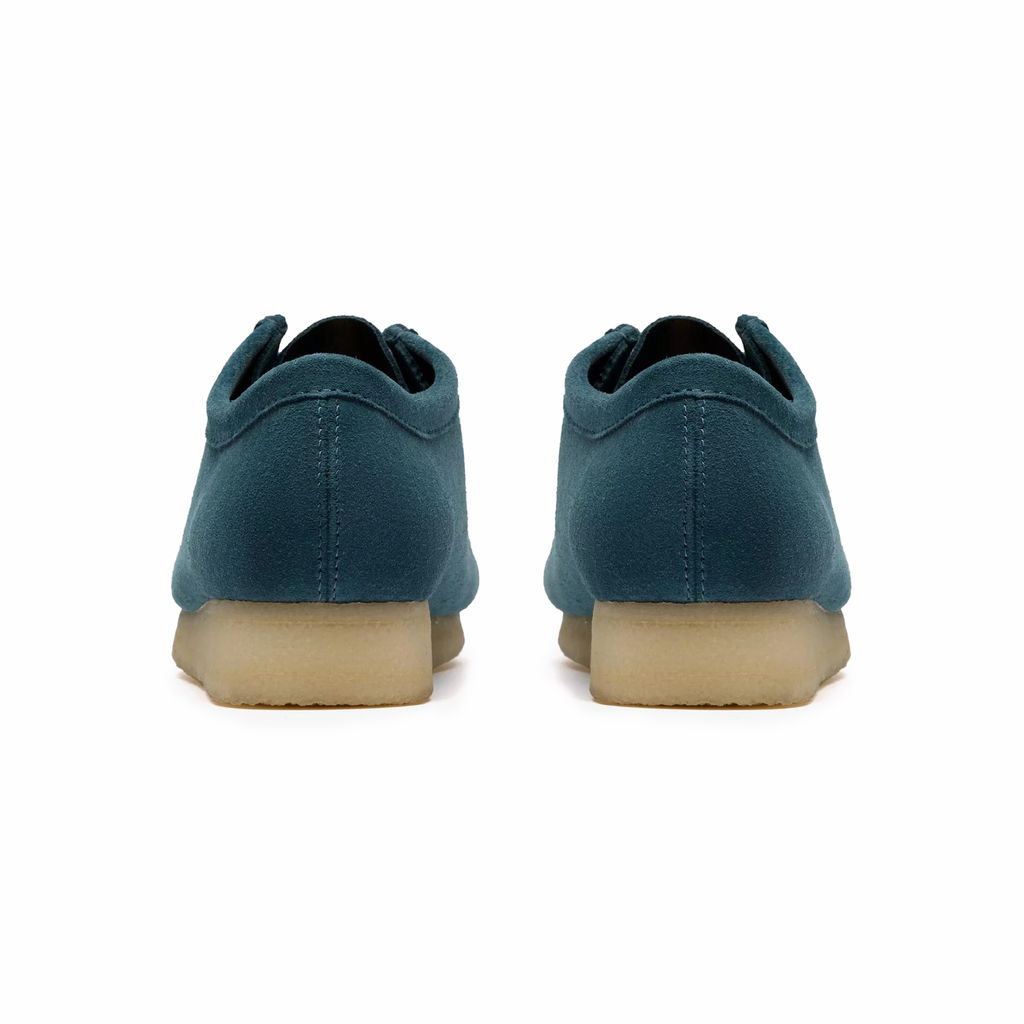 Clarks Men's Wallabee Mid Blue Suede - Shoes