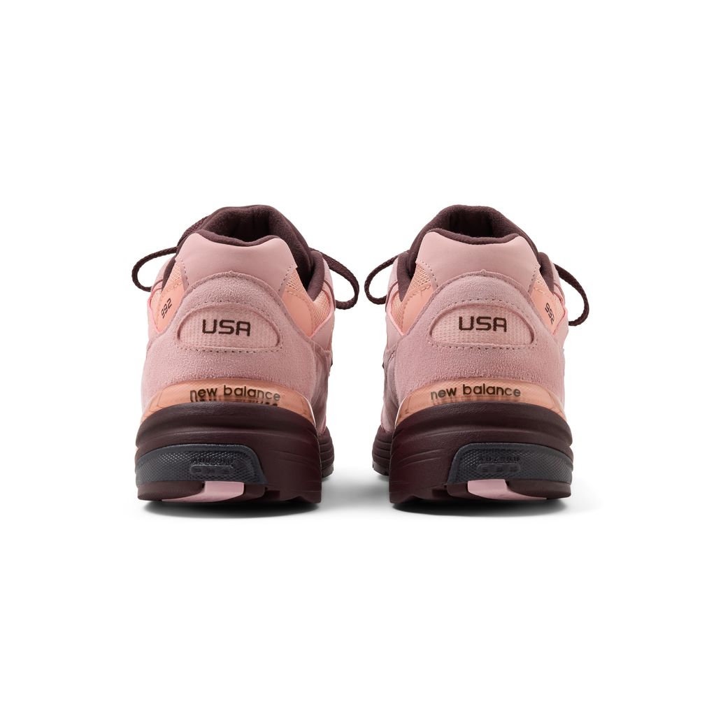 New Balance Men's U992PK Pink Chalk/Pink Lemonade/Cherry Leather - Sneakers