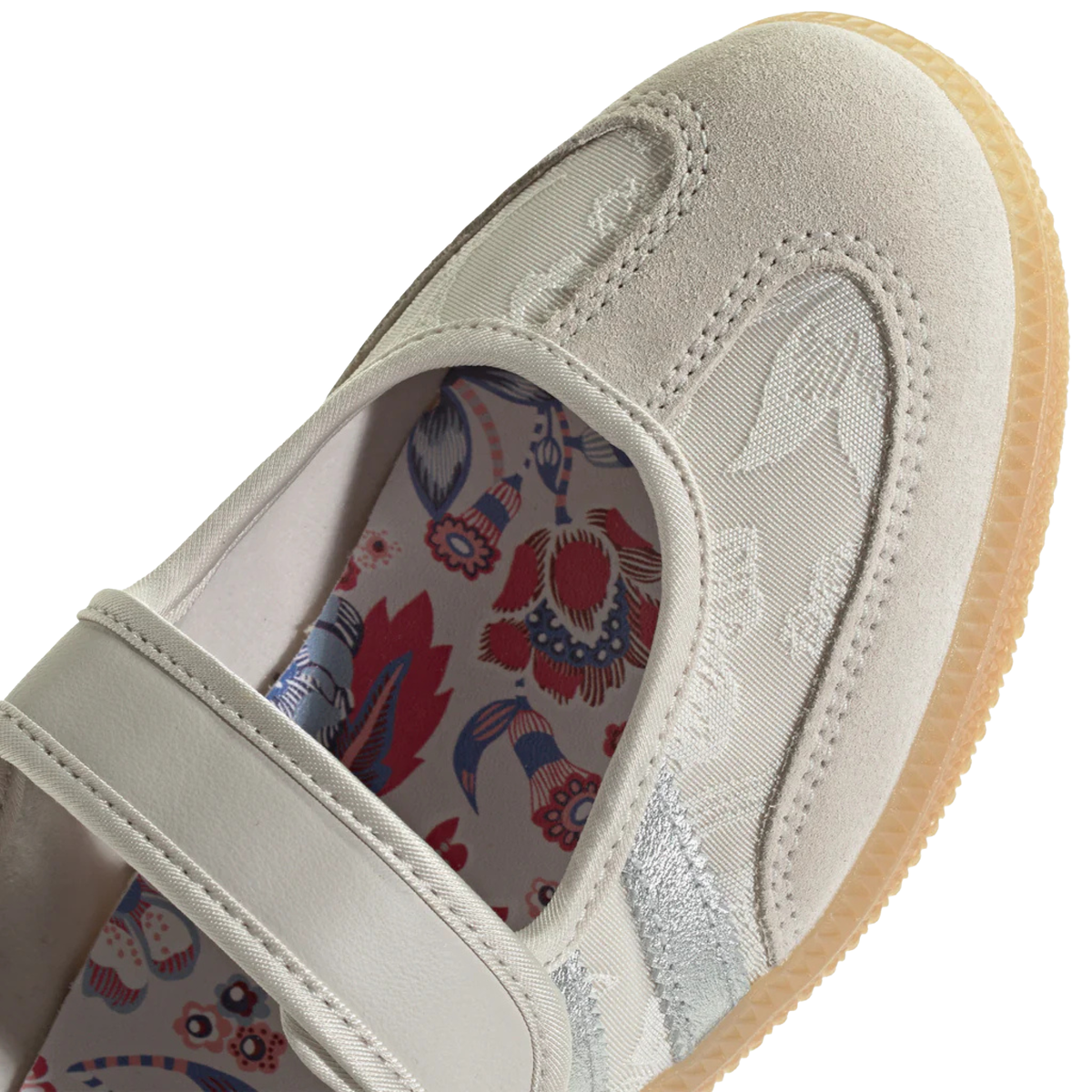 Adidas x Liberty London Women's Samba Jane Chalk Pearl/Silver Metallic - Sneakers