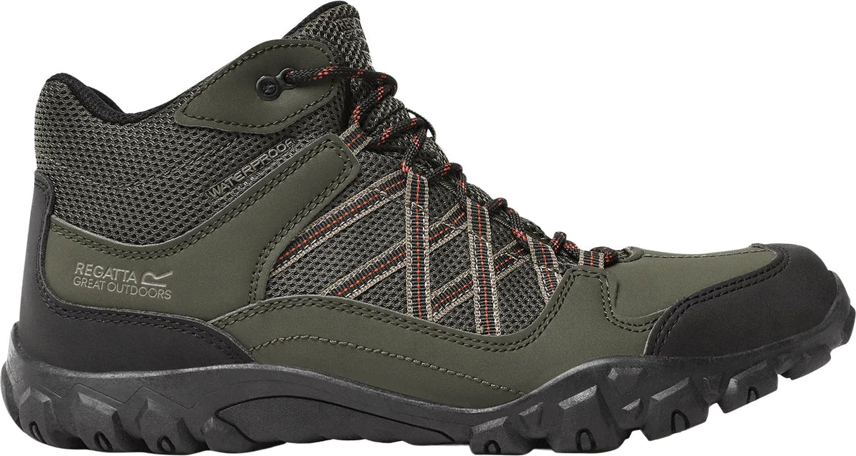 Regatta Edgepoint Waterproof Mens Walking Boots - Green