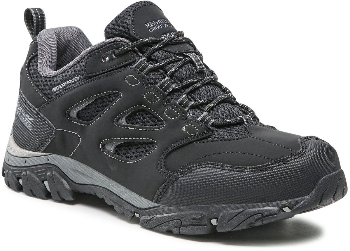 Regatta Holcombe Waterproof Mens Walking Shoes - Black