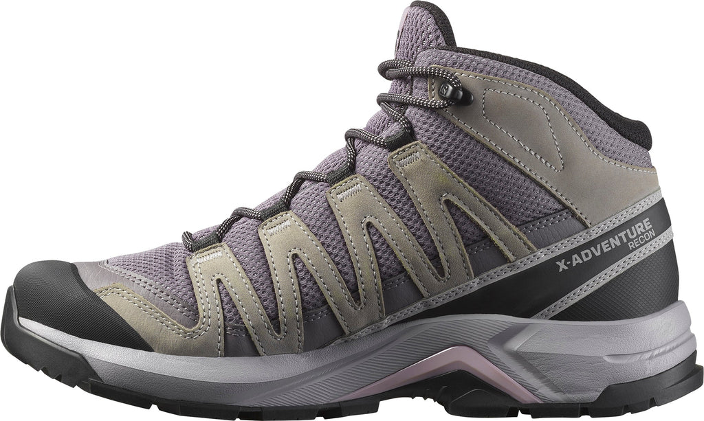 Salomon X-Adventure Recon Mid GORE-TEX Womens Walking Shoes - Grey