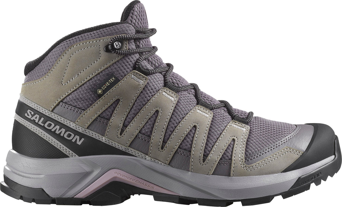 Salomon X-Adventure Recon Mid GORE-TEX Womens Walking Shoes - Grey