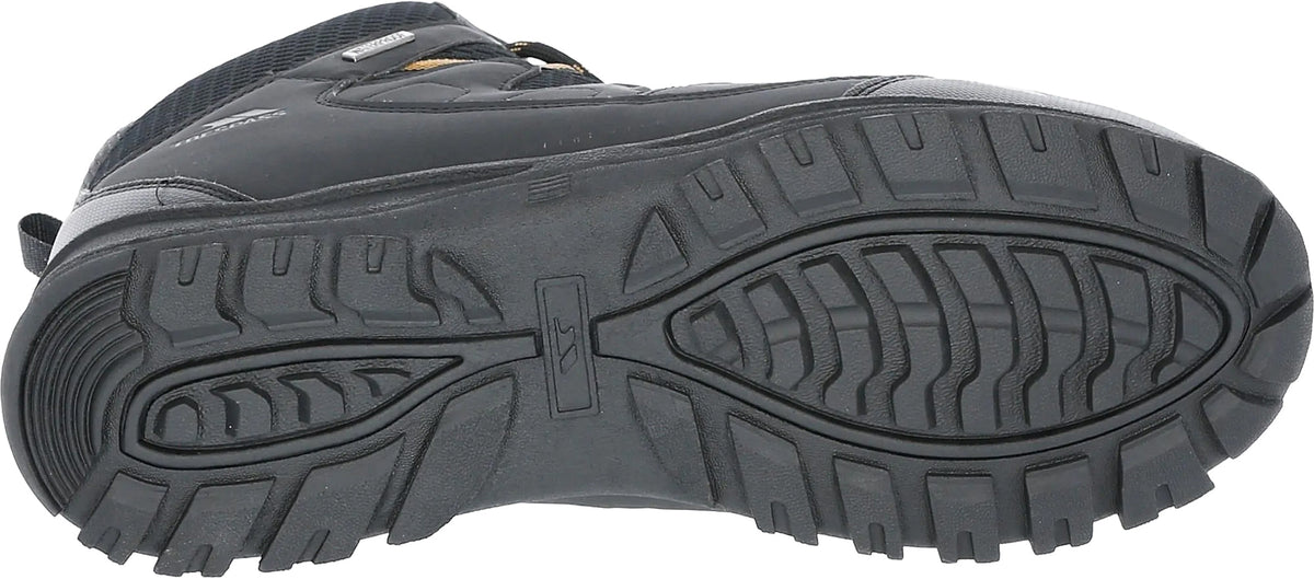 Trespass Finley Mid Waterproof Mens Walking Boots - Black