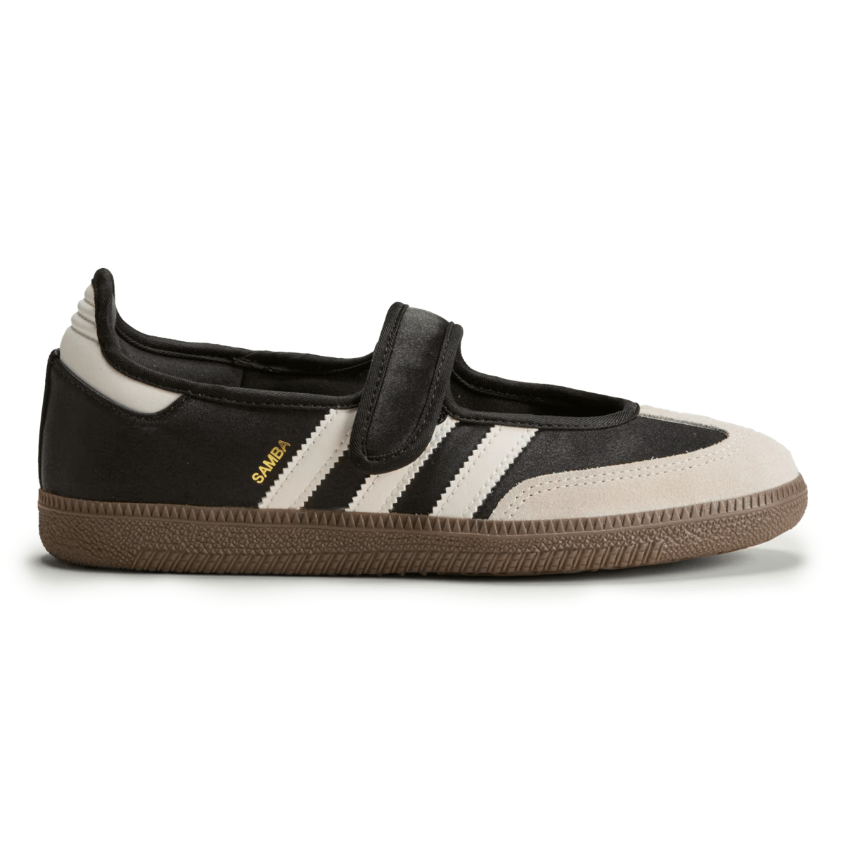 Adidas Women's Samba Jane Core Black/Off White/Gold Metallic - Sneakers