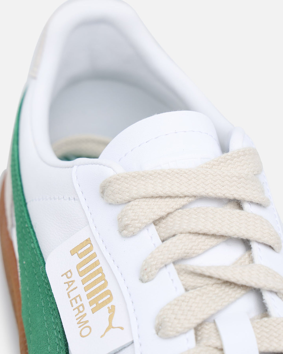 Puma Palermo Leather White/Green - Sneakers