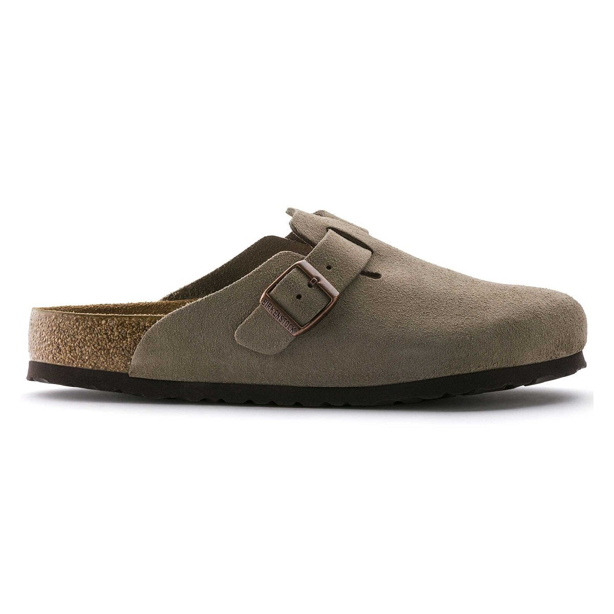 Birkenstock Men's Boston Soft Footbed Taupe Suede - Sneakers