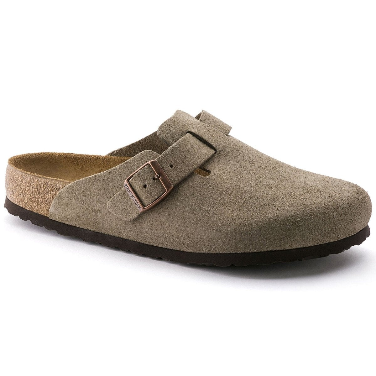 Birkenstock Men's Boston Soft Footbed Taupe Suede - Sneakers