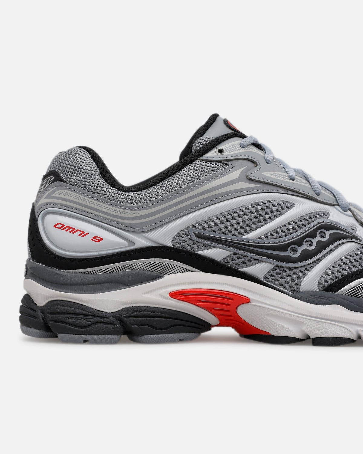 Saucony ProGrid Omni 9 Grey/Red - Sneakers