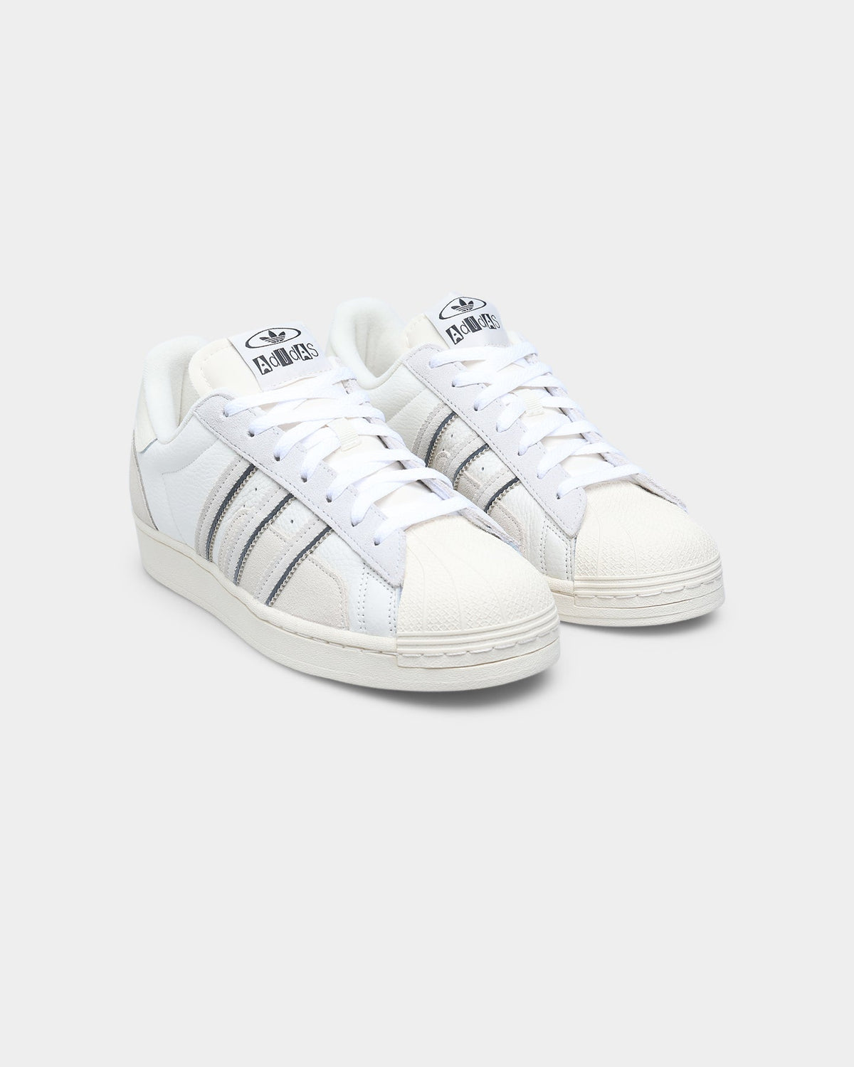 Adidas Superstar Cloud White / Aluminium / Vivid Red - Sneakers