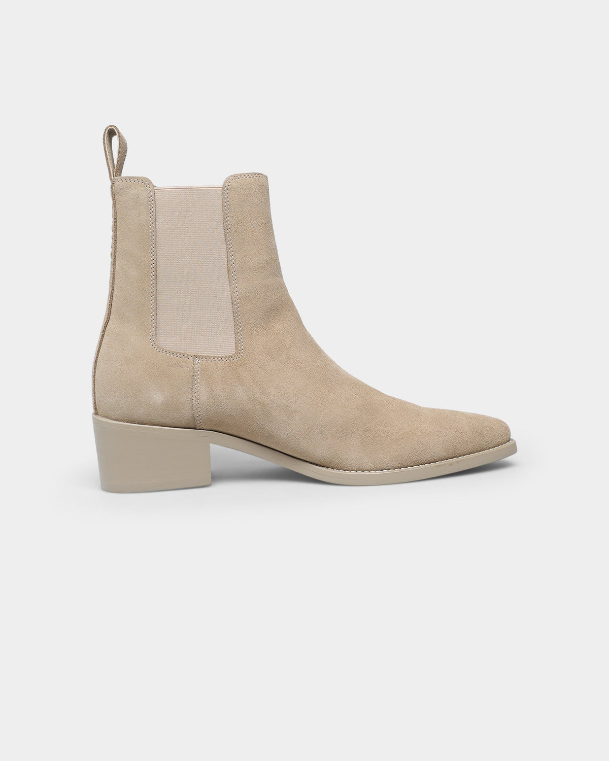 Saint Morta Nomad Pointy Toe Chelsea Boot Light Stone