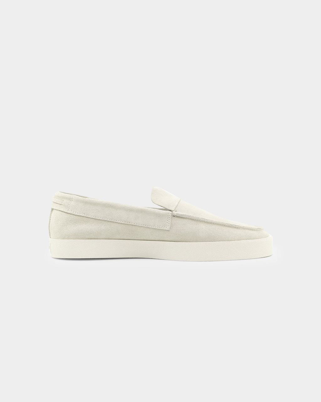 Saint Morta Hemisphere Suede Slip On Loafer White/White