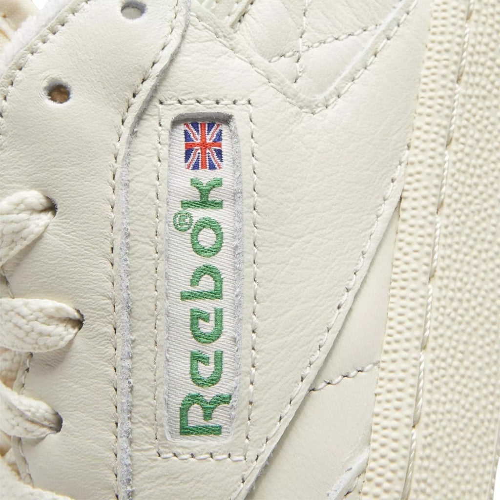Reebok Women's Club C 1985 Chalk/Green - Sneakers