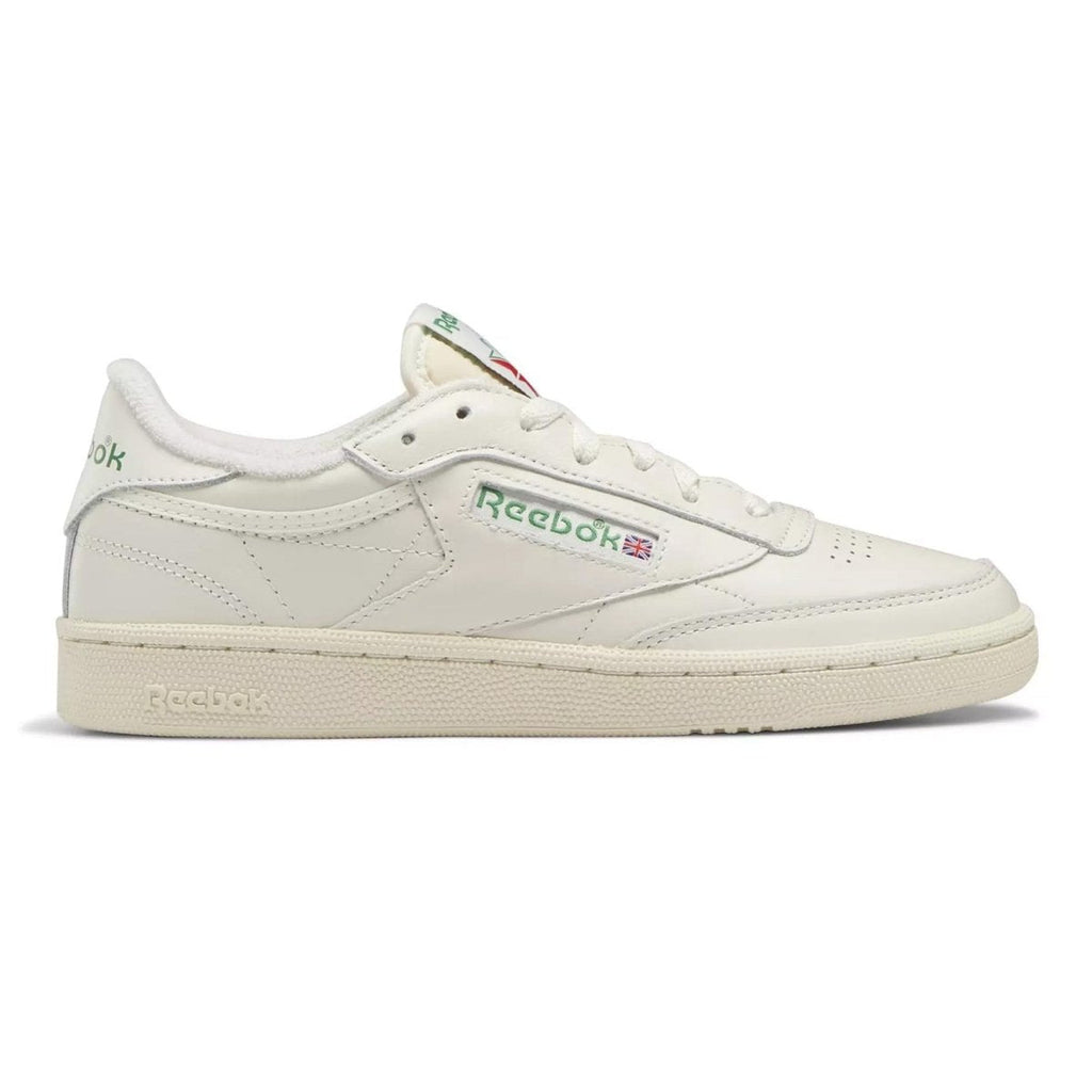 Reebok Women's Club C 1985 Chalk/Green - Sneakers