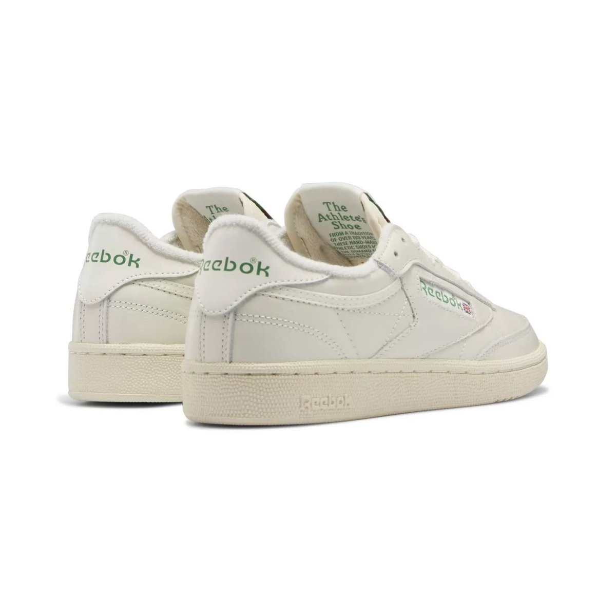 Reebok Women's Club C 1985 Chalk/Green - Sneakers