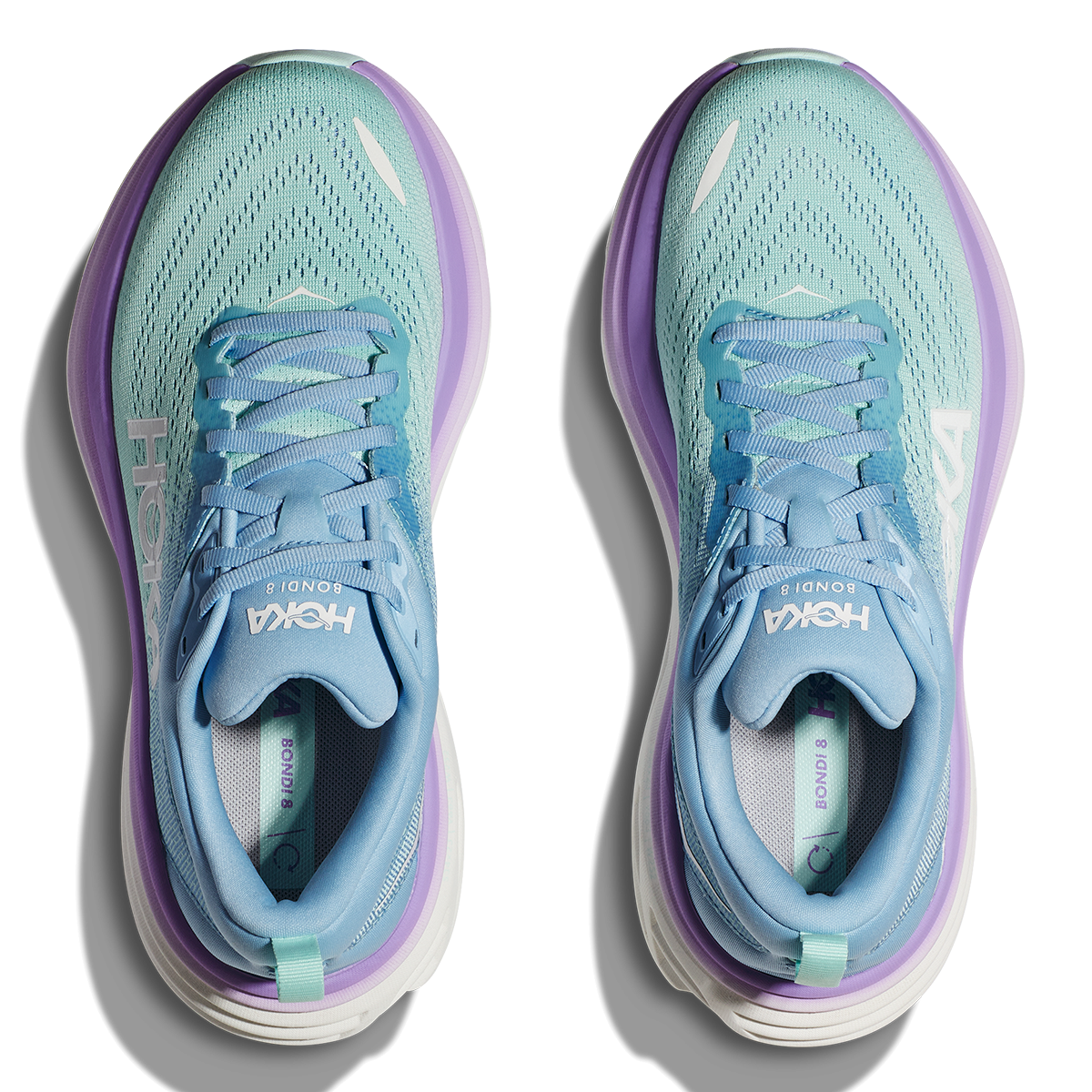 Hoka Bondi 8 - Airy Blue - Sunlit Ocean - Running Shoes